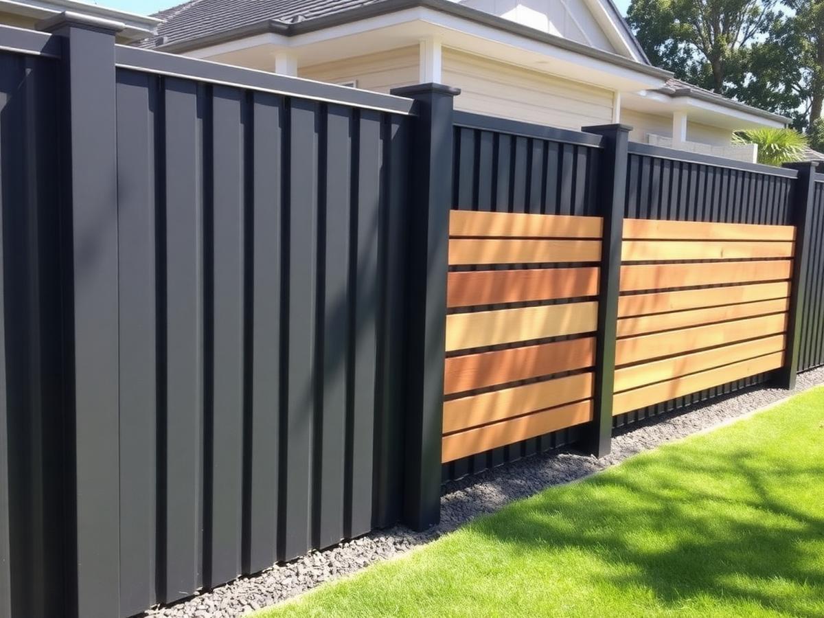 Aluminium Slat Feature Fence — fencing & gates project built by FD AUS Fabrication in Fremantle, Perth WA